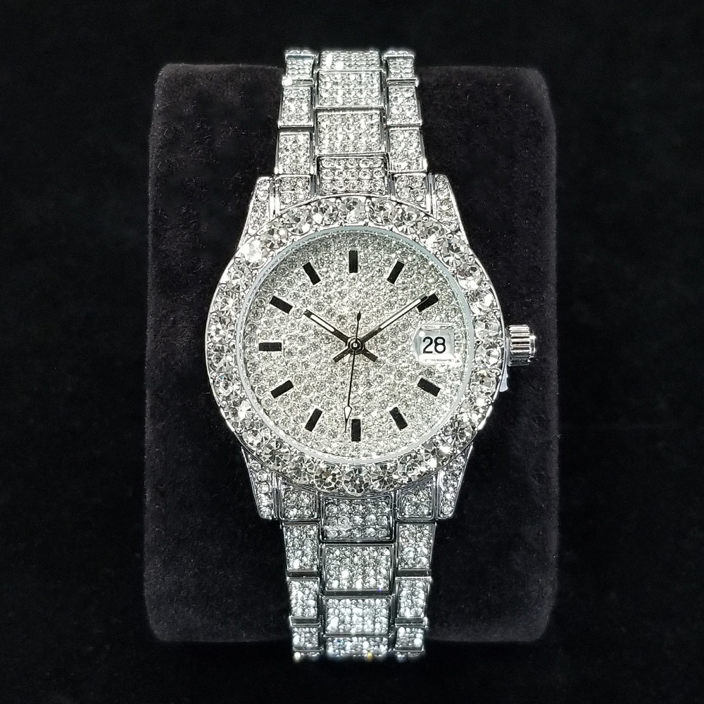 Anti-Magnetic Watch - Relojes elegantes con diamantes para mujer,