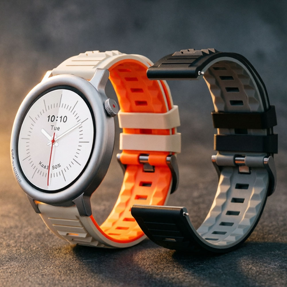 Silicone Sport Band - Correa de silicona transpirable de 22mm