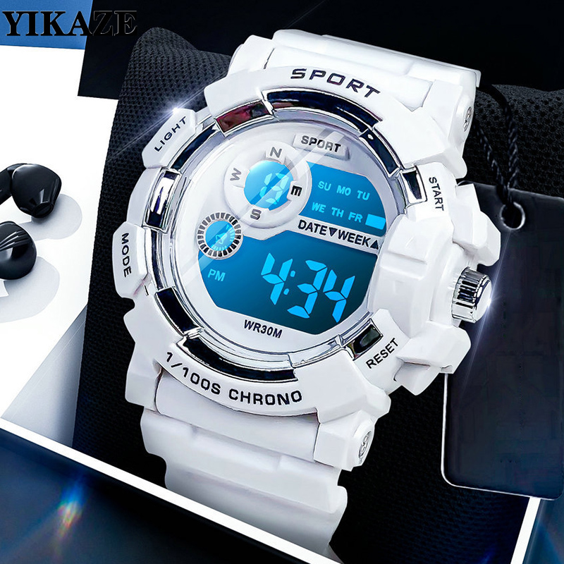 Smartwatch Digital Watches For Kid Boy With Alarm - Relojes YIKAZE para niños, reloj despertador