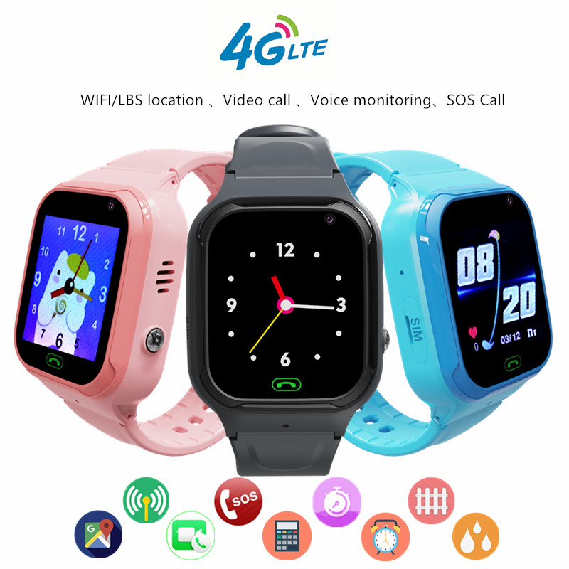 Smartwatch Digital Watches For Kid Boy With Alarm - Reloj inteligente 4G para niños, videollamada,