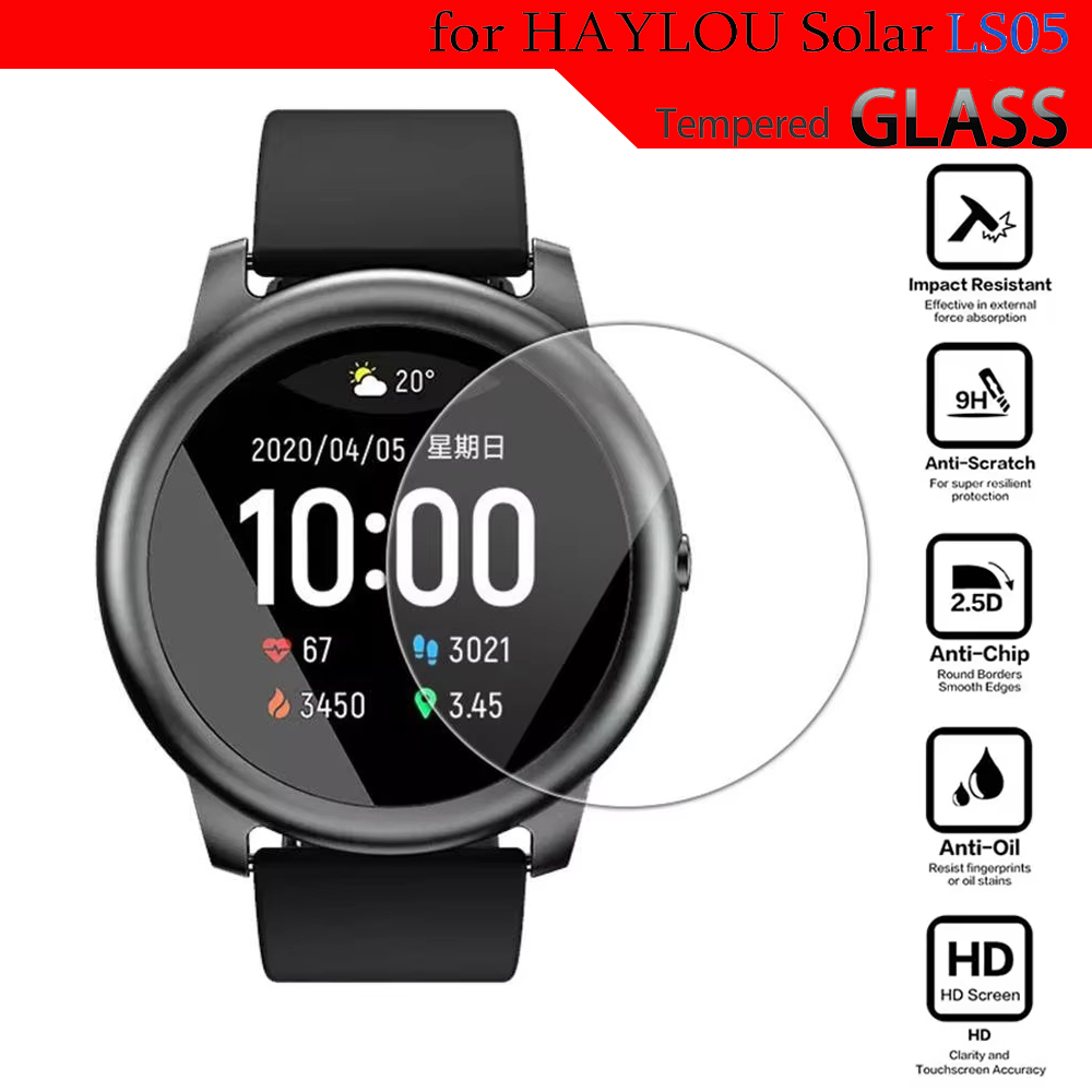 Smart Watch Screen Protector - Vidrio templado para HayLou Solar LS05,