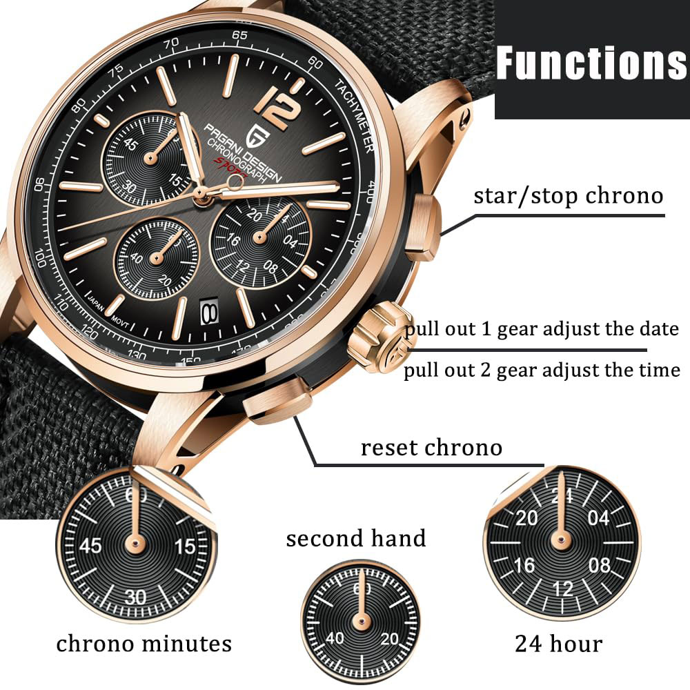 Anti-Magnetic Watch - PAGANI DESIGN nuevo Reloj para Hombre