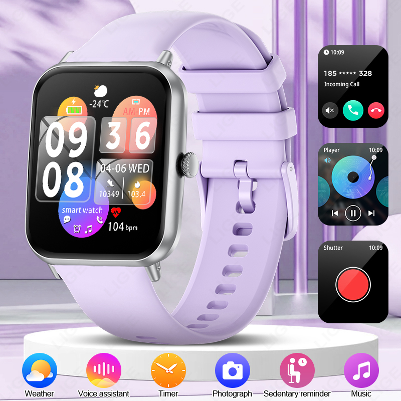 Smartwatch Ladies Watches For Women - LIGE moda 1,83 
