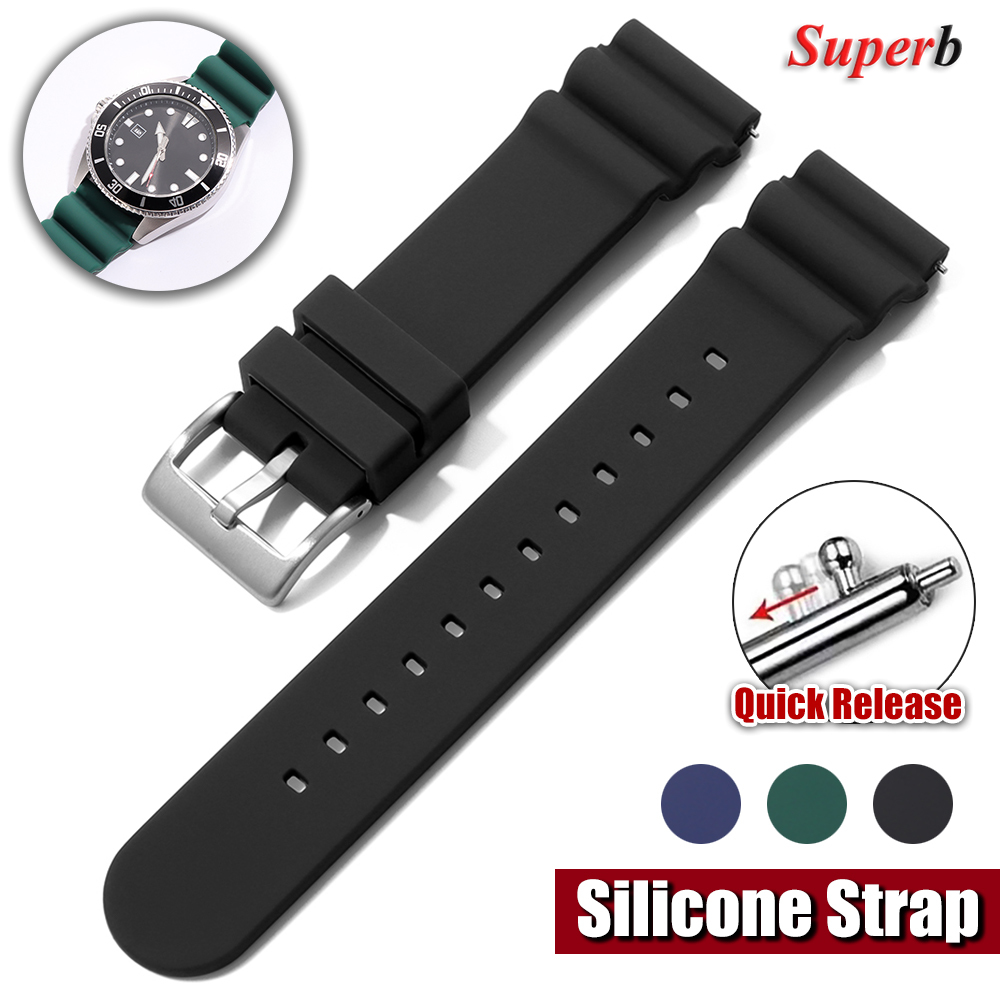 Citizen Watches Smartwatch - Correa de reloj de silicona Tropical