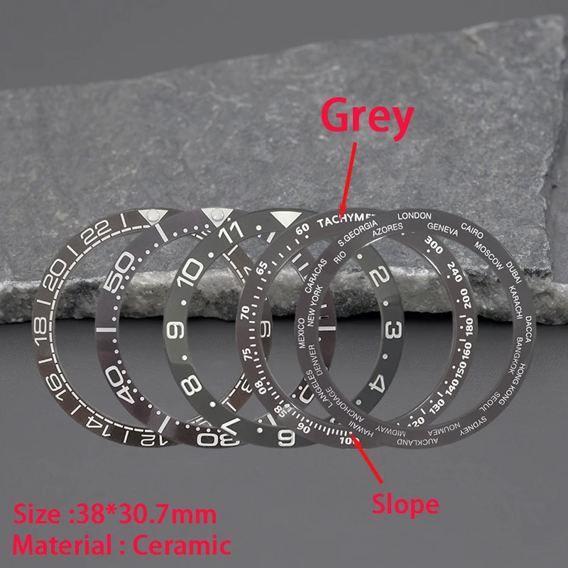 Watch Bezel Insert - Inserto de bisel de cerámica gris