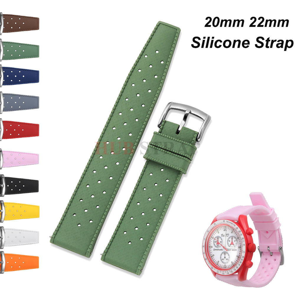 Citizen Watches Smartwatch - Correa de reloj de silicona Tropical