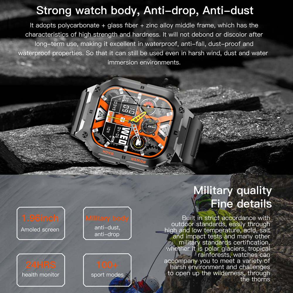 Reloj inteligente K61 Pro para - Smartwatch Digital Watches For Men reseña y precio