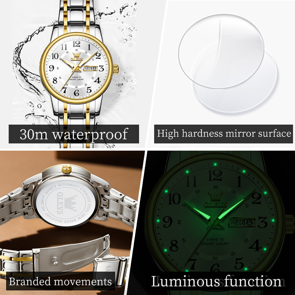 OLEVS 2891 relojes de marca de - Anti-Magnetic Watch reseña y precio