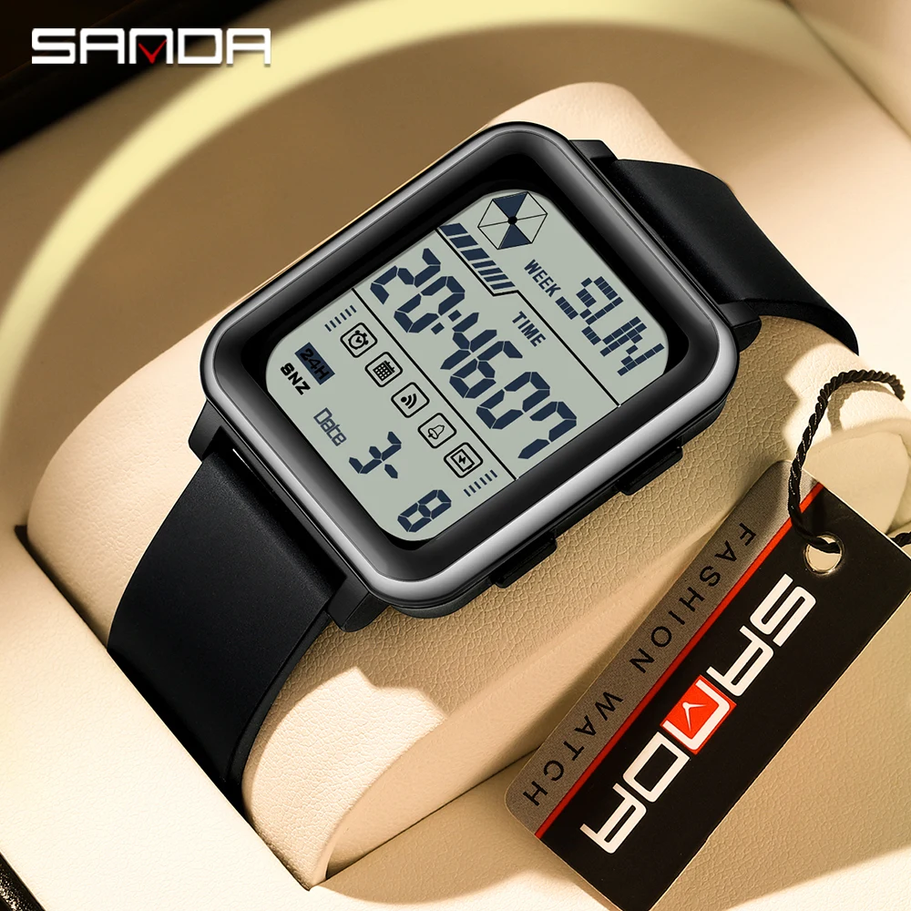 Sanda-reloj electrónico multif - Silicone Sport Band reseña y precio
