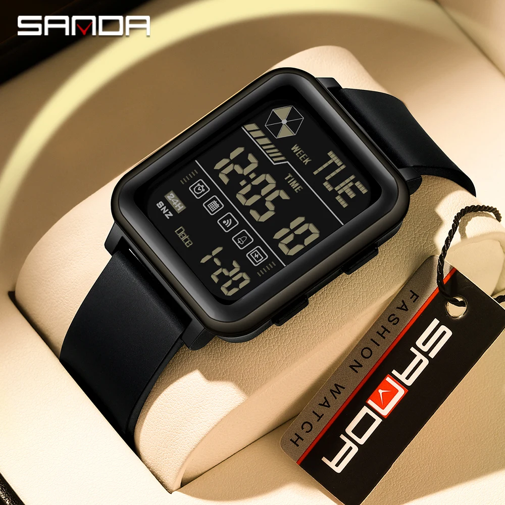 Sanda-reloj electrónico multif - Silicone Sport Band reseña y precio