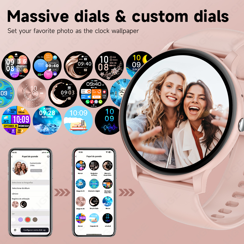 Reloj inteligente LIGE para ho - Smartwatch Ladies Watches For Women reseña y precio