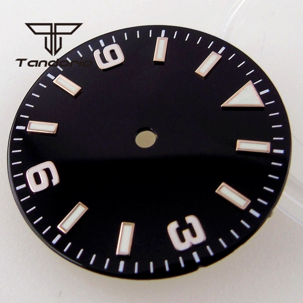 Esfera de reloj negra/azul de  - Luminous Dial Face reseña y precio
