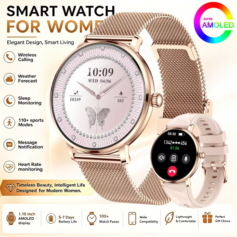 Reloj Inteligente de Grado Mil - Smartwatch Stylish Watches For Women reseña y precio