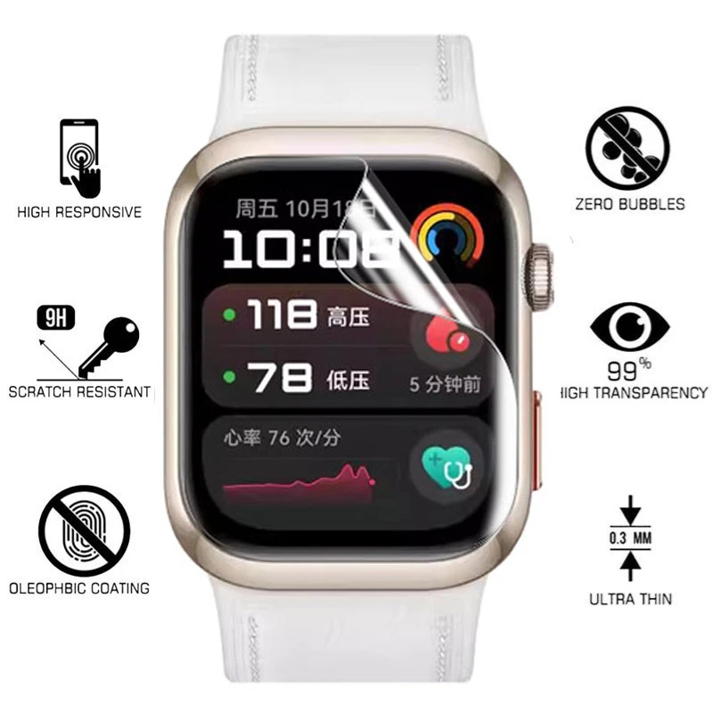 Película de hidrogel de TPU pa - Smart Watch Screen Protector reseña y precio