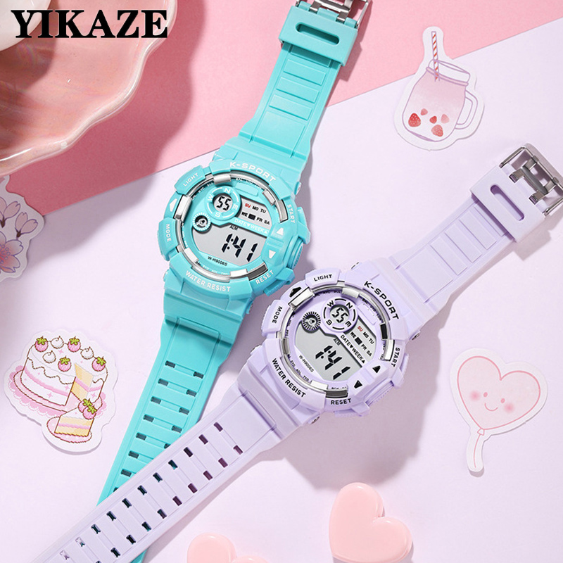 Relojes YIKAZE para niños, rel - Smartwatch Digital Watches For Kid Boy With Alarm reseña y precio