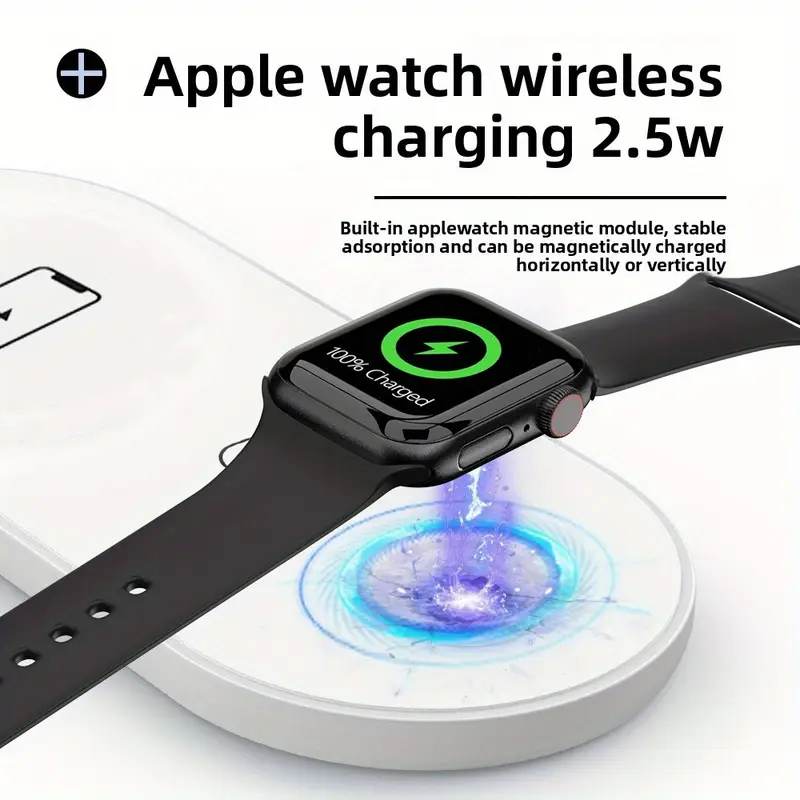 Cargador inalámbrico dual 3 en - Watch Xs8 reseña y precio
