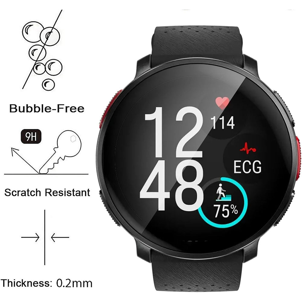 Para Polar Vantage V3 correa d - Smart Watch Screen Protector reseña y precio