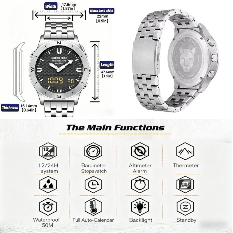 Reloj Digital para Hombre NORT - Smartwatch Digital Watches For Men reseña y precio