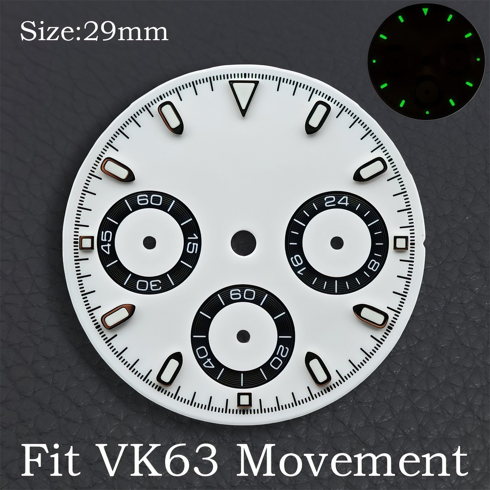 Manecillas de reloj VK63 de 29 - Luminous Dial Face reseña y precio