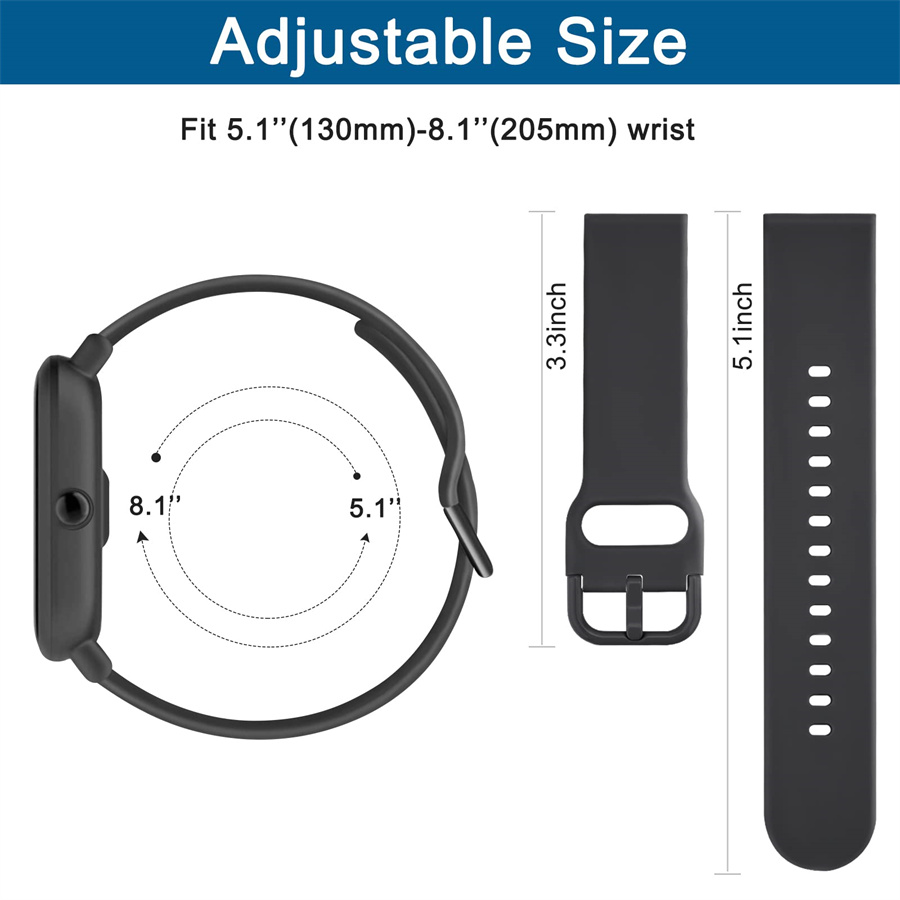 Correa de silicona de 20mm/22m - Smartwatch Samsung Watches For Men reseña y precio