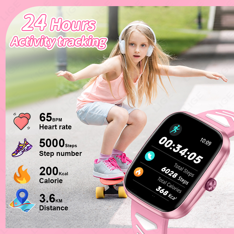 LIGE Nuevo Reloj Inteligente a - Smartwatch Digital Watches For Kid Boy With Alarm reseña y precio