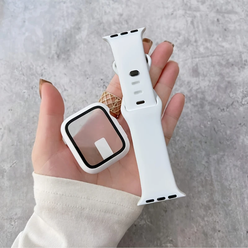 Vidrio + funda + correa para c - Silicone Sport Band reseña y precio