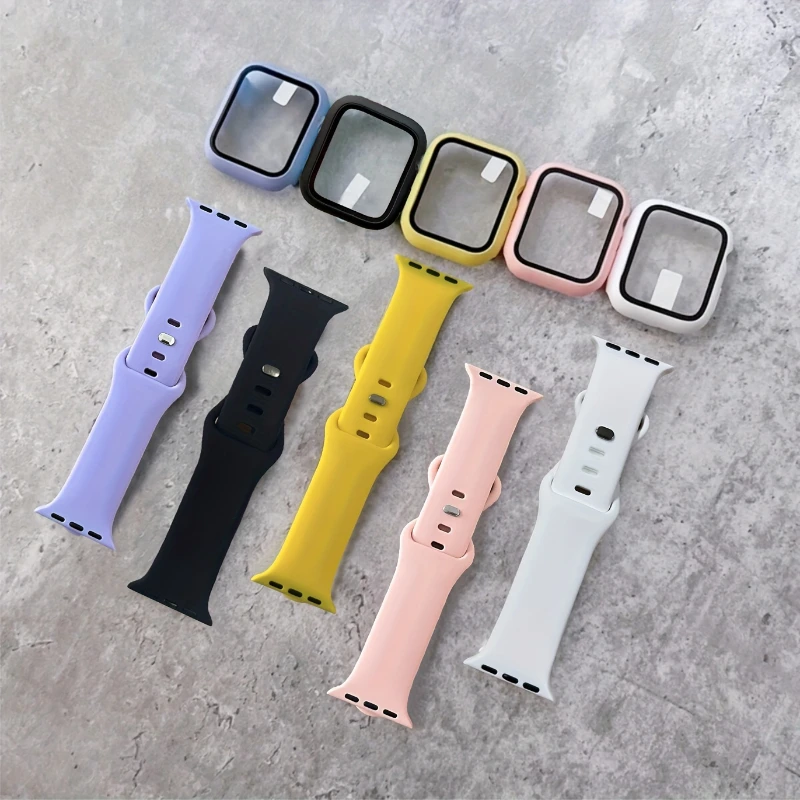 Vidrio + funda + correa para c - Silicone Sport Band reseña y precio