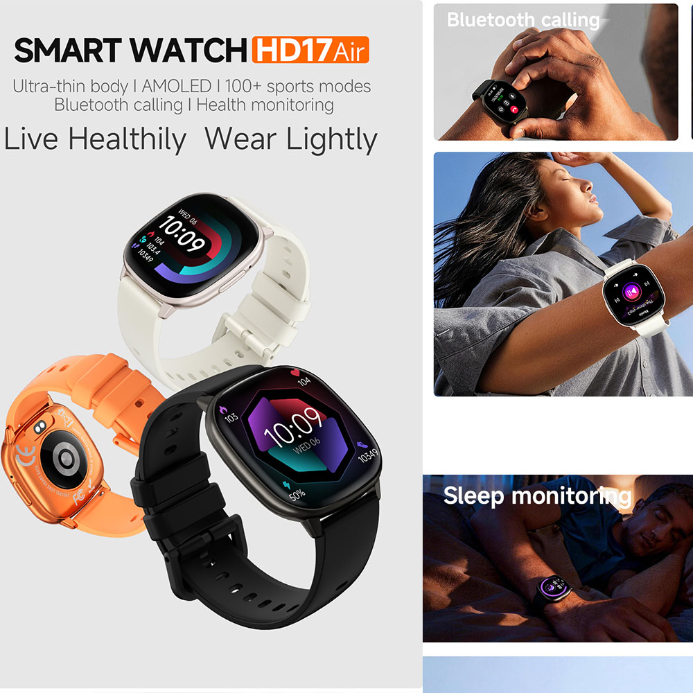Reloj Inteligente HD17 AIR AMO - Smartwatch Stylish Watches For Women reseña y precio