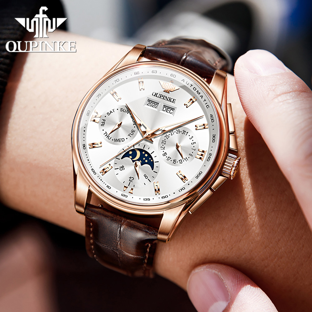 OUPINKE, relojes para hombre,  - Anti-Magnetic Watch reseña y precio