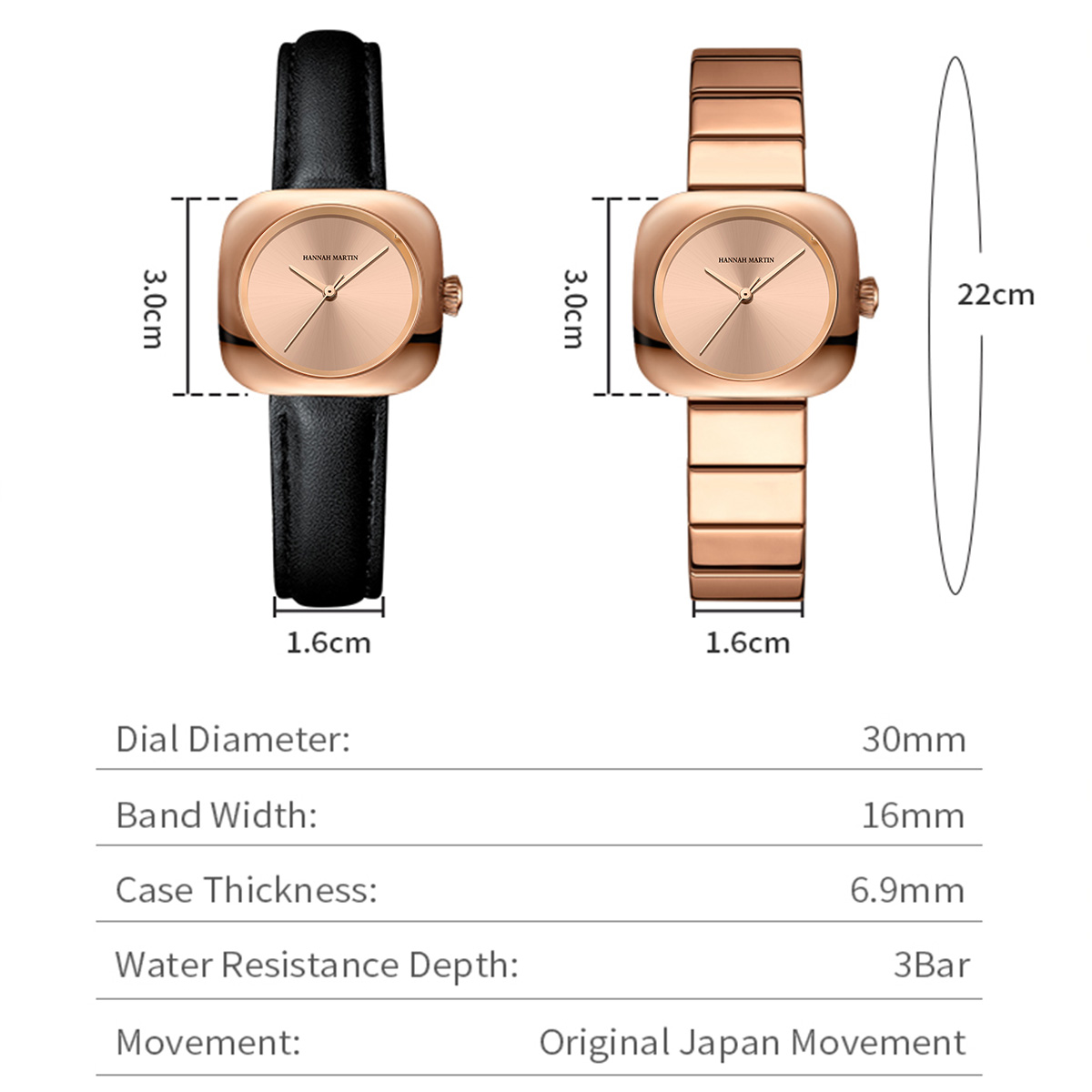 Reloj de Mujer HANNAH MARTIN,  - Anti-Magnetic Watch reseña y precio