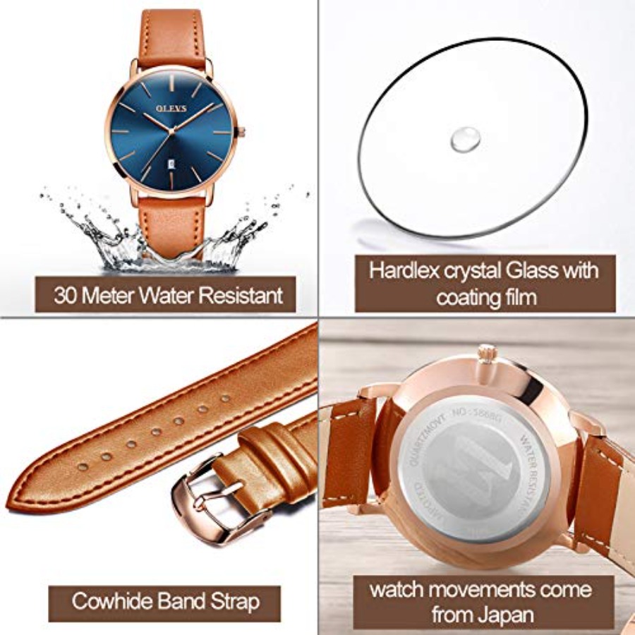 Relojes de Cuero para Hombre O - Smartwatch Digital Watches For Men reseña y precio