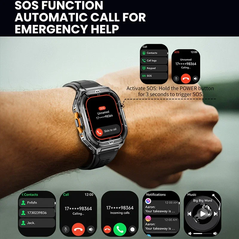 Reloj Inteligente AMOLED de Lu - Smartwatch Digital Watches For Men reseña y precio