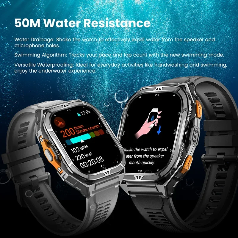 Reloj Inteligente AMOLED de Lu - Smartwatch Digital Watches For Men reseña y precio