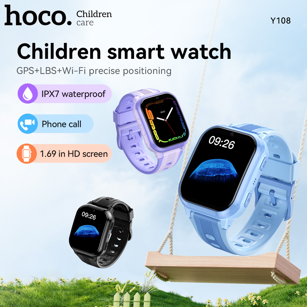 Reloj inteligente HOCO Y108 co - Smartwatch Watches For Children reseña y precio