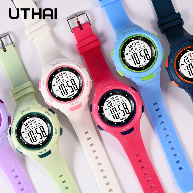 Relojes UTHAI para niños, moda - Smartwatch Digital Watches For Kid Boy With Alarm reseña y precio
